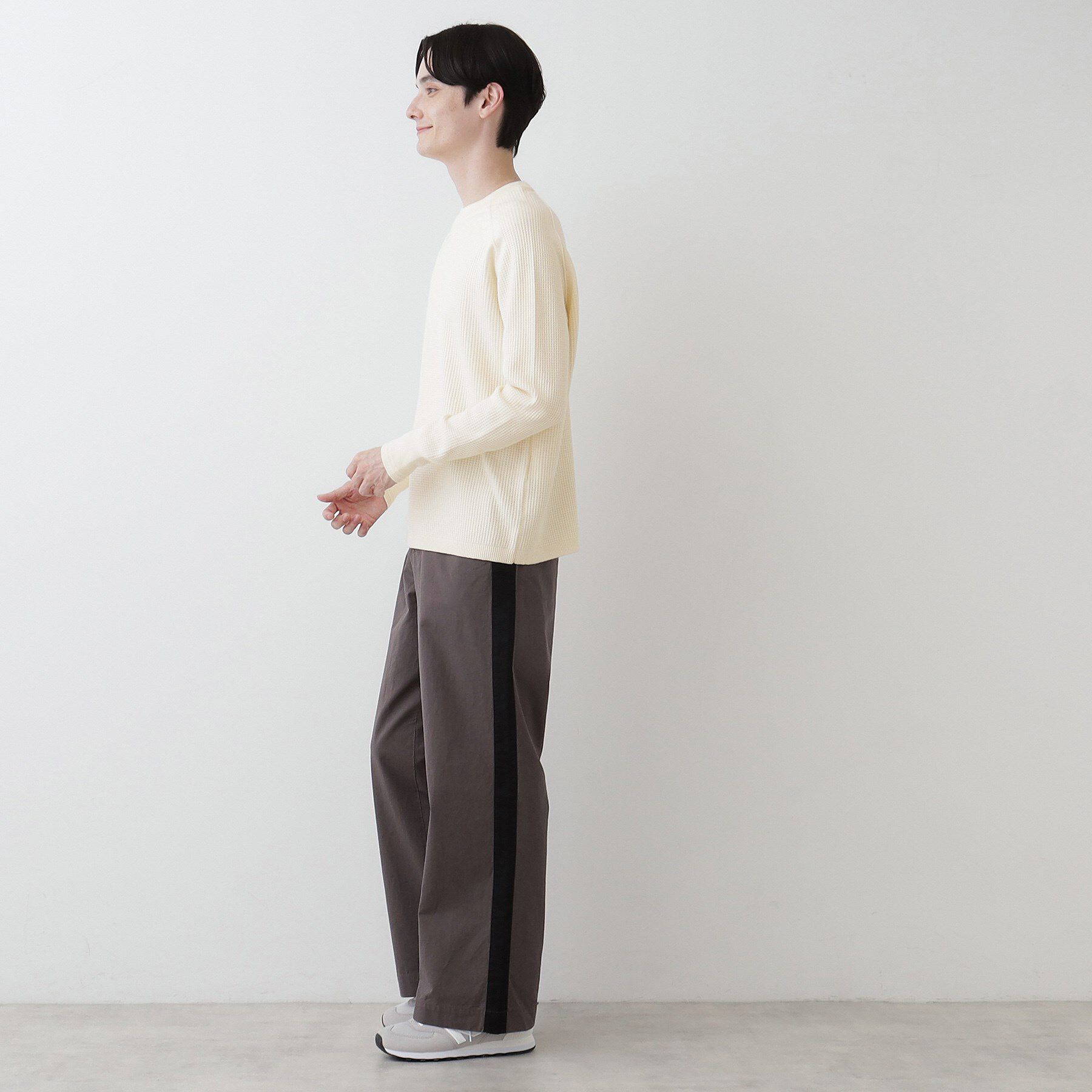 Dessin「【洗える】コットンカシミヤワッフルプルオーバー」|ニット・セーター|