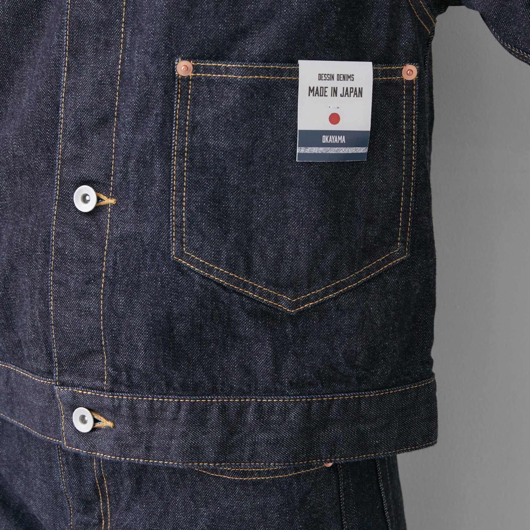 Dessin「【ユニセックス】セルヴィッジデニムジャケット」|デニムジャケット|