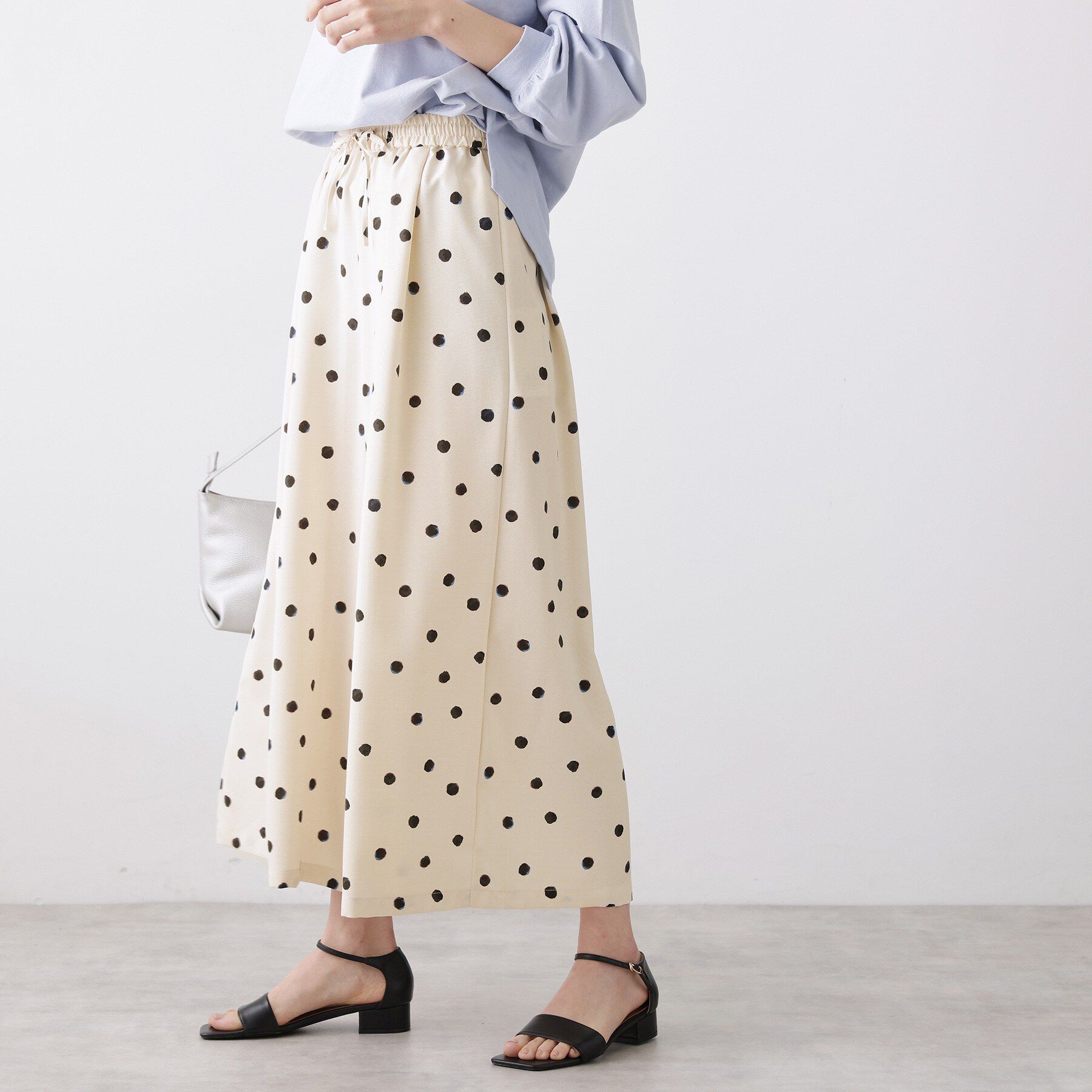 Dessin「【洗える】ドットワイドパンツ」|その他|