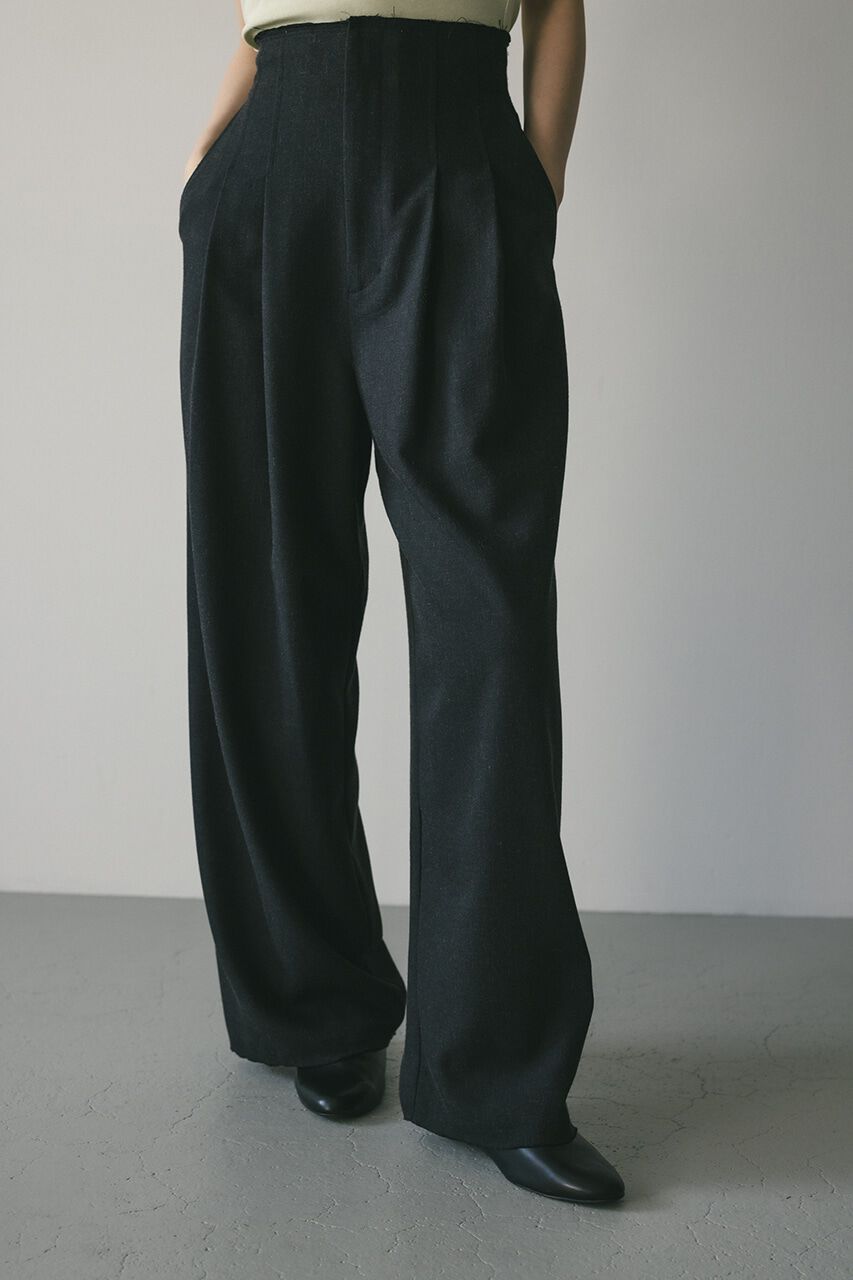 STYLEMIXER「カットオフハイウエストワイドパンツ」|その他|BLK