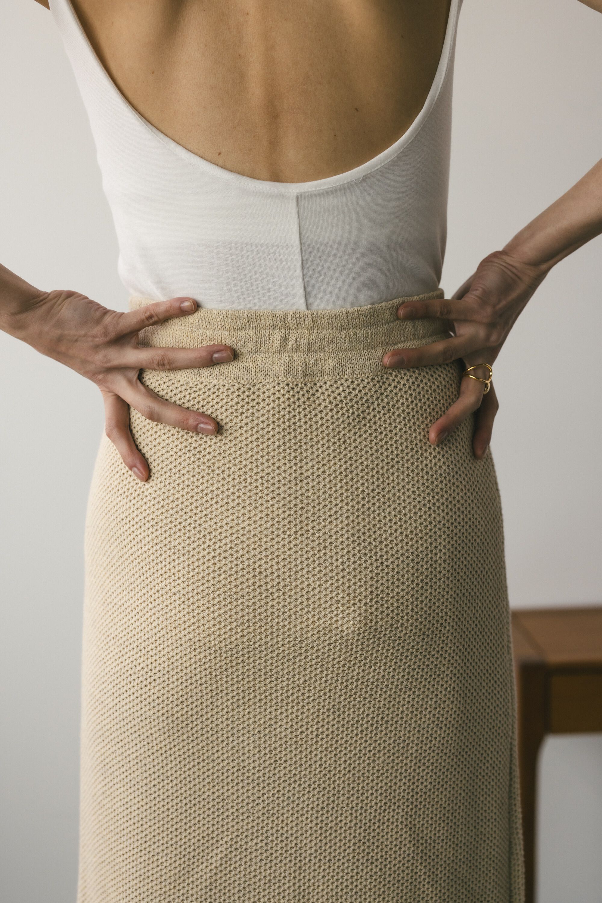 STYLEMIXER「リネンミックスニットスカート」|スカート|