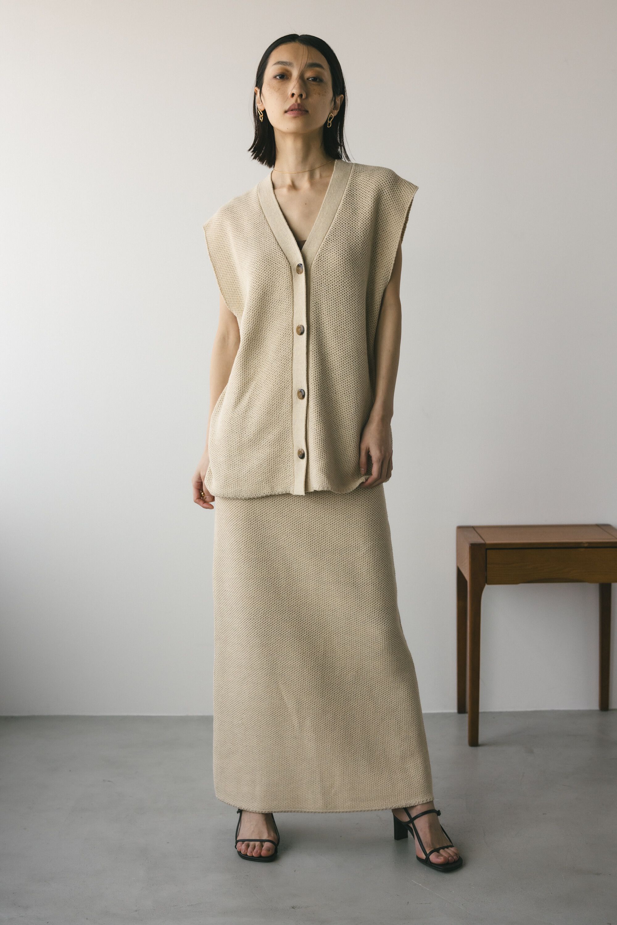 STYLEMIXER「リネンミックスニットスカート」|スカート|