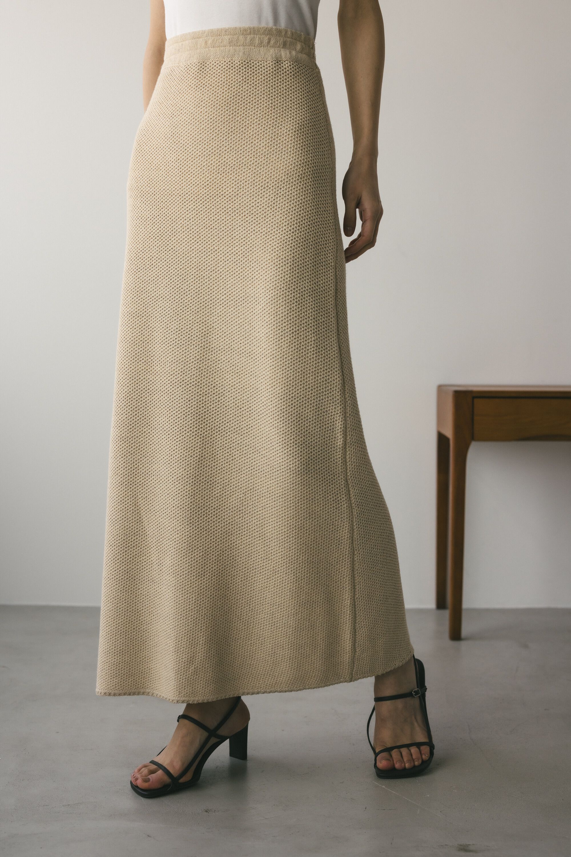 STYLEMIXER「リネンミックスニットスカート」|スカート|