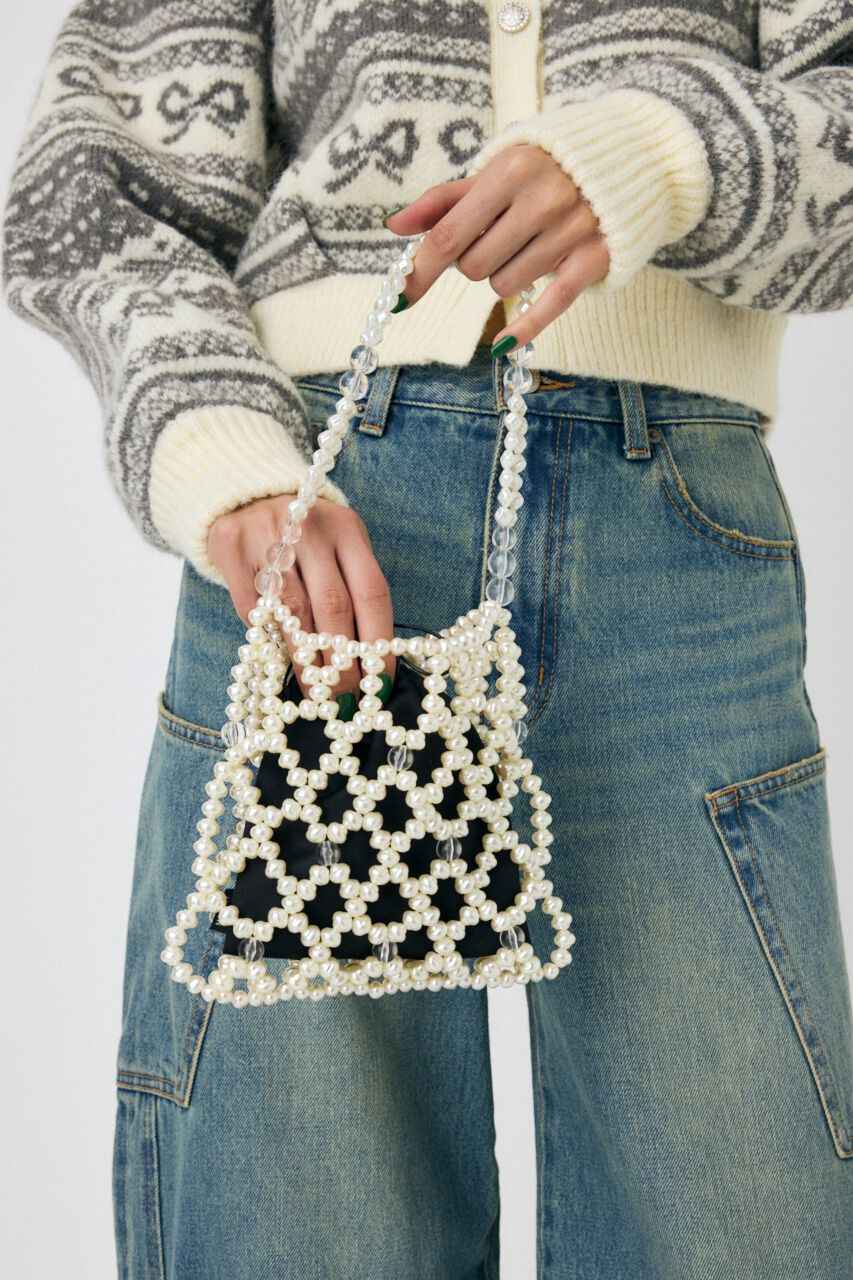 MOUSSY「MIX BEADS パールバッグ」|その他|