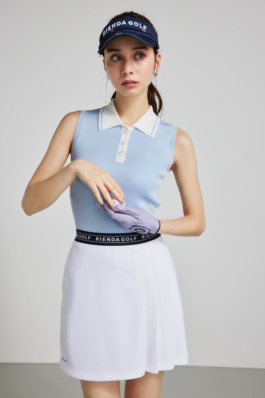 rienda「ノースリコンパクトニットTOP」|ニット・セーター|