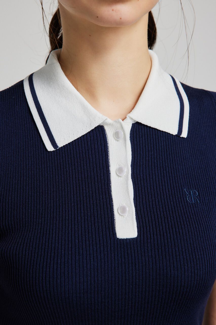 rienda「ノースリコンパクトニットTOP」|ニット・セーター|