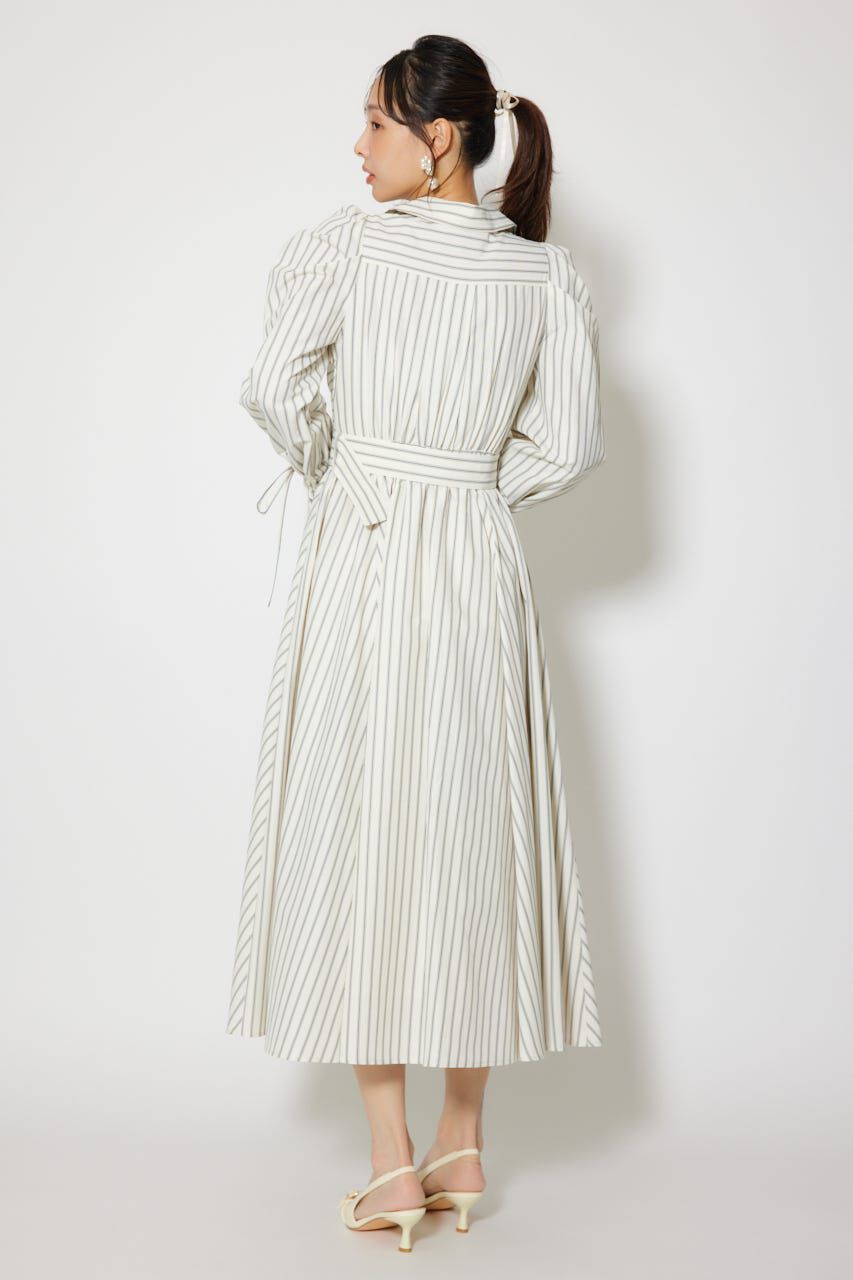 rienda「カシュクールフレアシャツワンピース」|ワンピース|