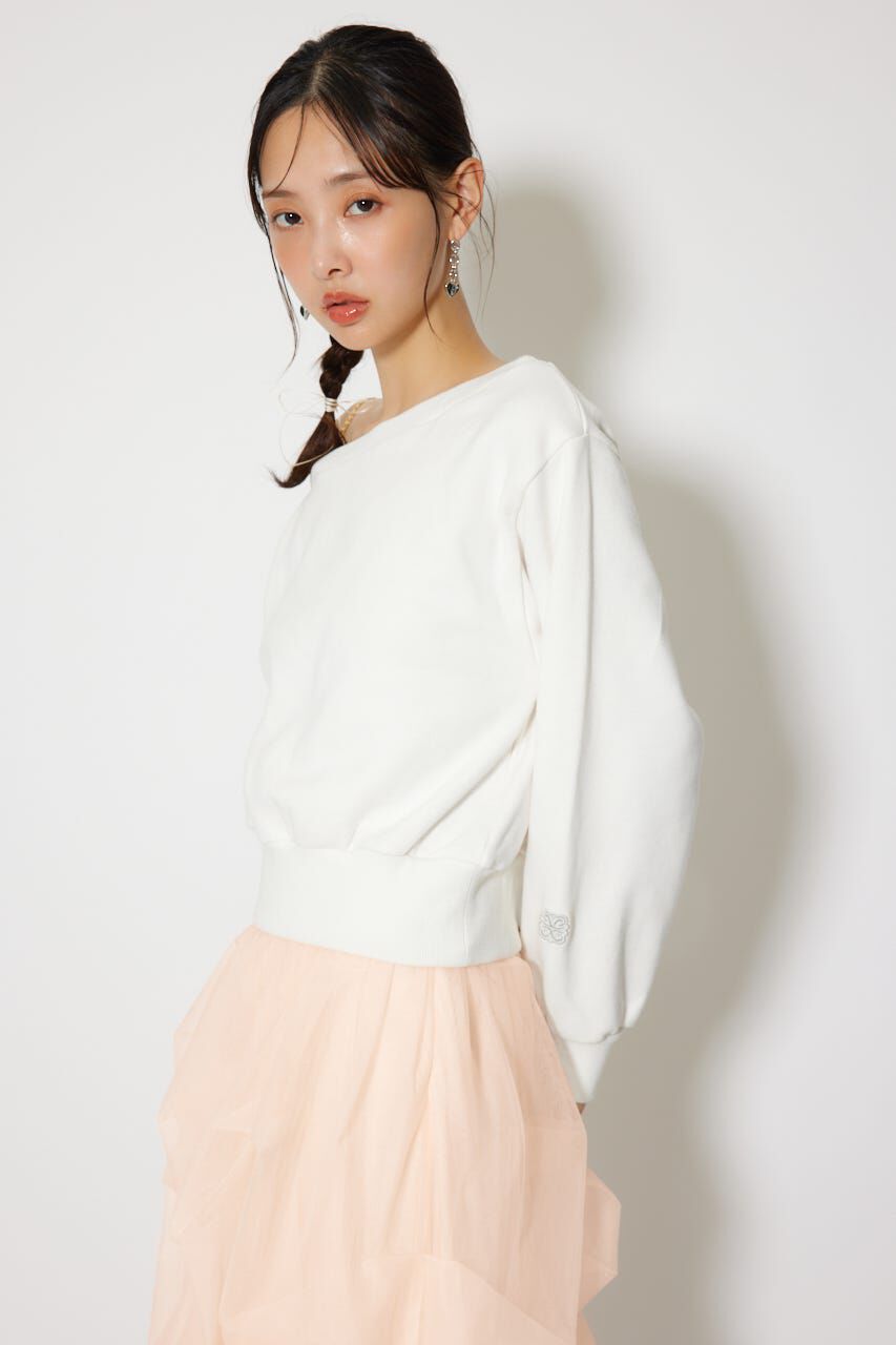 rienda「ワンショルダーボリュームスウェットトップス」|Tシャツ・カットソー|