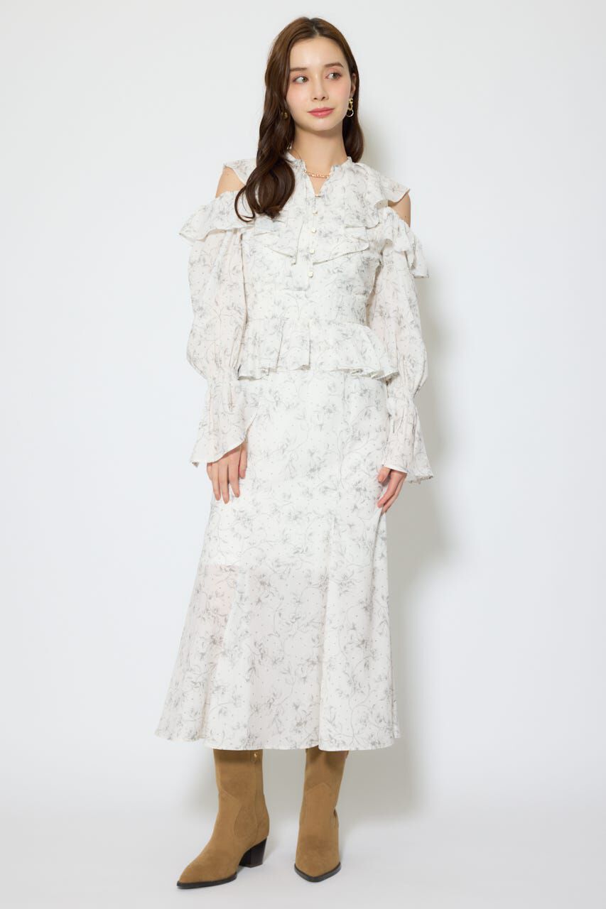 rienda「マーメイドフラワーワンピース」|ワンピース|