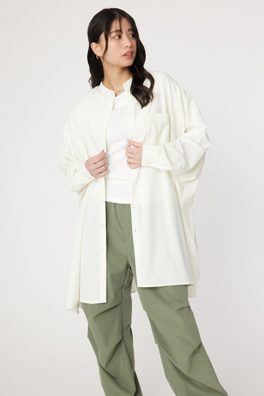 RODEO CROWNS「ドルマンボックスチュニックシャツ」|ワンピース|O/WHT1