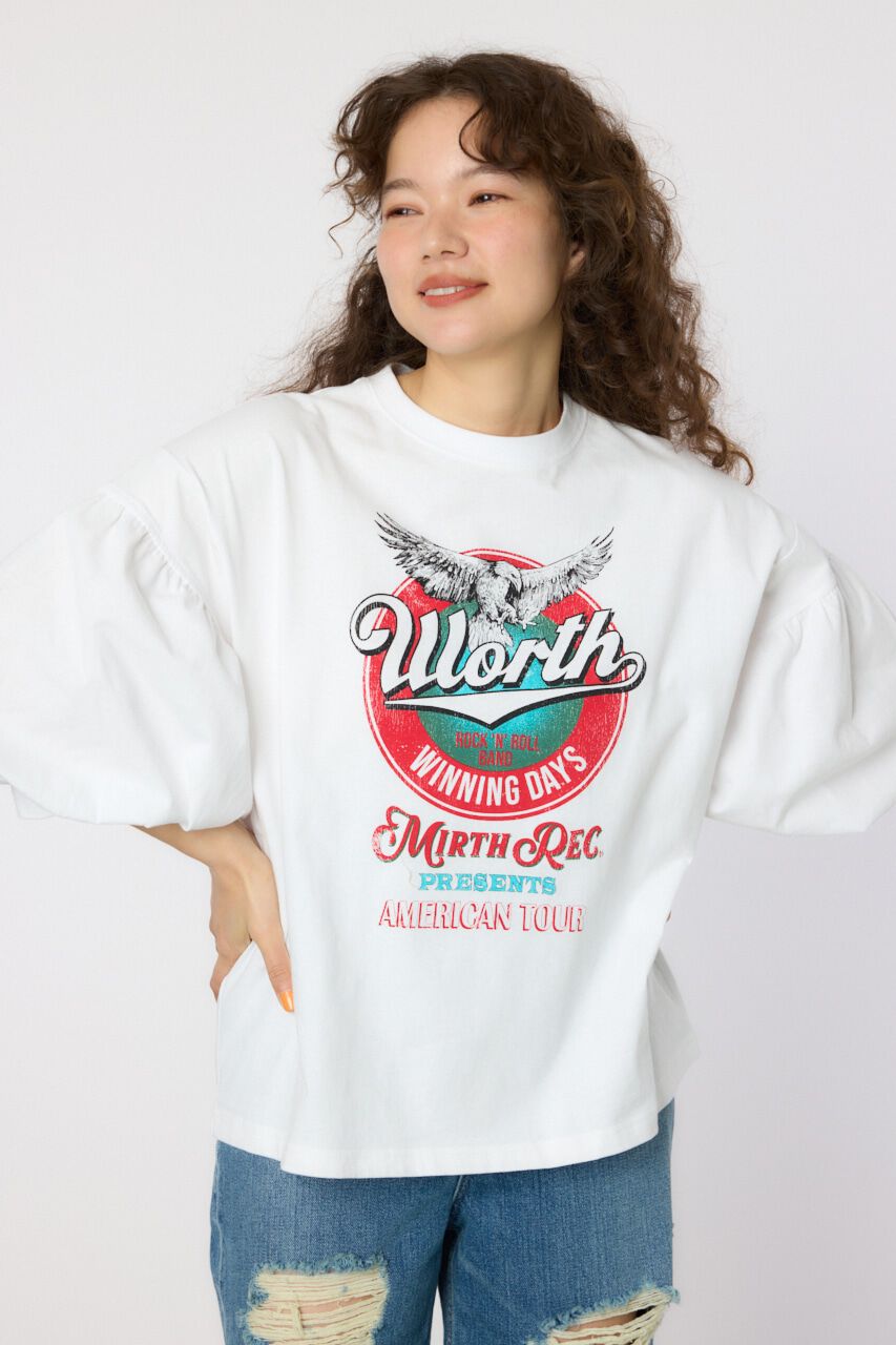 RODEO CROWNS「VariousバルーンスリーブTシャツ」|Tシャツ・カットソー|O/WHT1