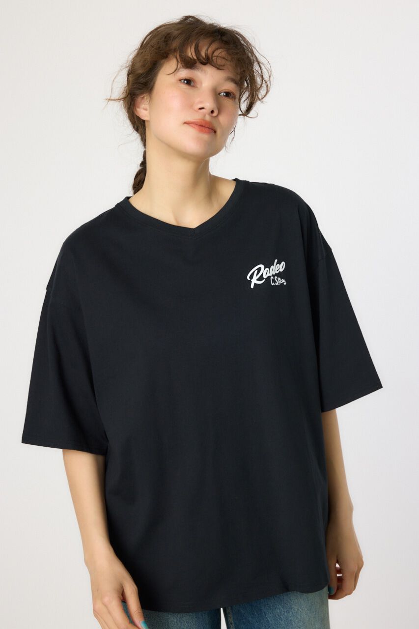 RODEO CROWNS「RCS VネックTシャツ」|Tシャツ・カットソー|BLK