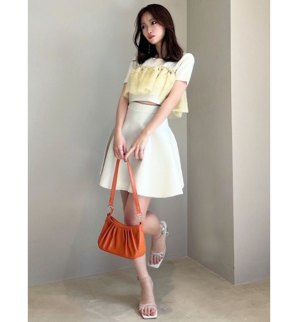 RESEXXY「ラメチュールキャミセットニットトップス【セットアップ着用可能】」|ニット・セーター|