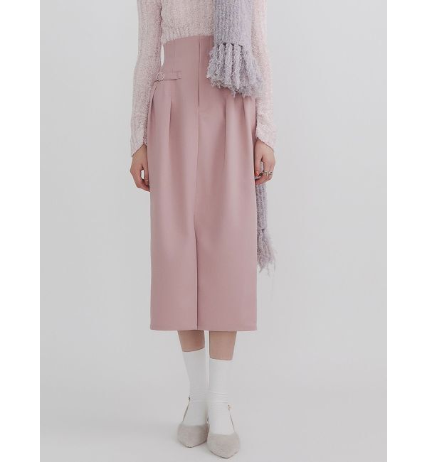 dazzlin「ベルトコルセットスラックスライクスカート」|スカート|ピンク