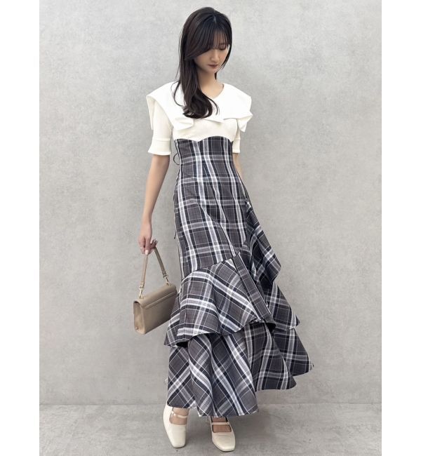 dazzlin「ラッフルマーメイドコンビワンピース」|ワンピース|