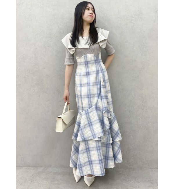 dazzlin「ラッフルマーメイドコンビワンピース」|ワンピース|