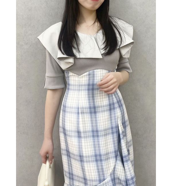 dazzlin「ラッフルマーメイドコンビワンピース」|ワンピース|