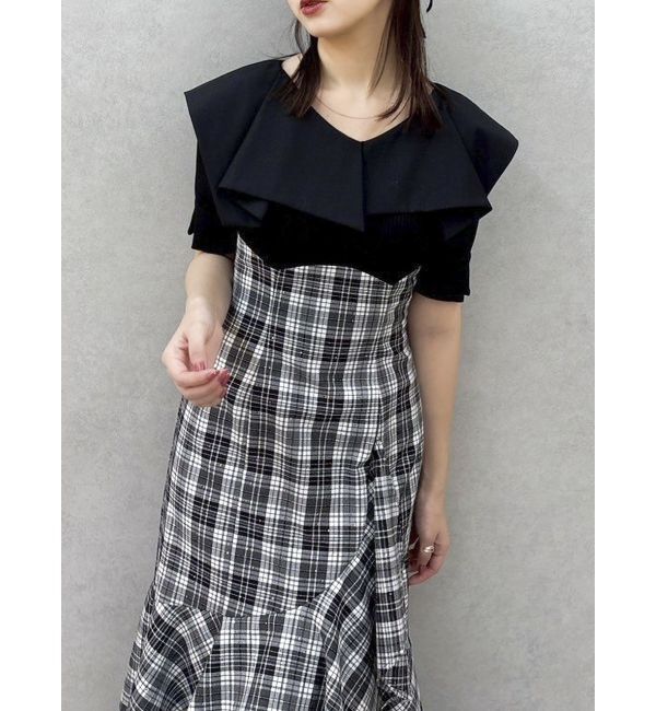 dazzlin「ラッフルマーメイドコンビワンピース」|ワンピース|