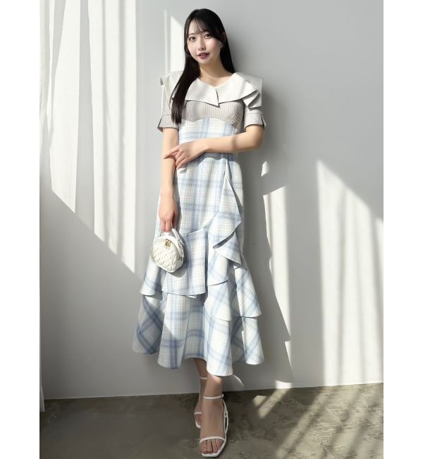 dazzlin「ラッフルマーメイドコンビワンピース」|ワンピース|