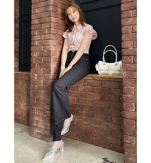 dazzlin「シュリンクフラワーフリルシャツ」|シャツ・ブラウス|