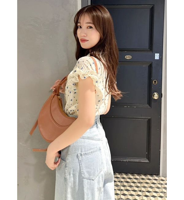 dazzlin「シュリンクフラワーフリルシャツ」|シャツ・ブラウス|