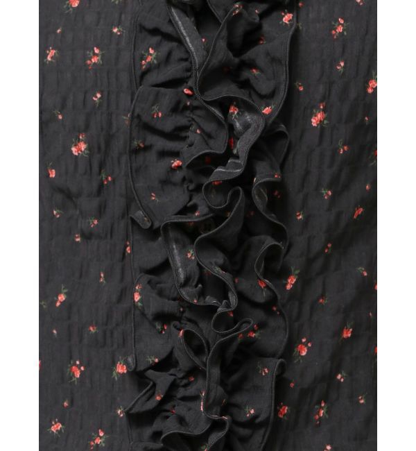 dazzlin「シュリンクフラワーフリルシャツ」|シャツ・ブラウス|