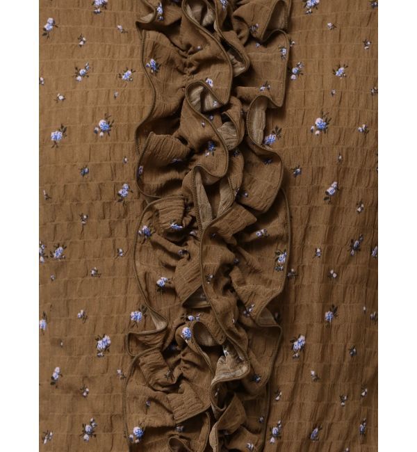 dazzlin「シュリンクフラワーフリルシャツ」|シャツ・ブラウス|