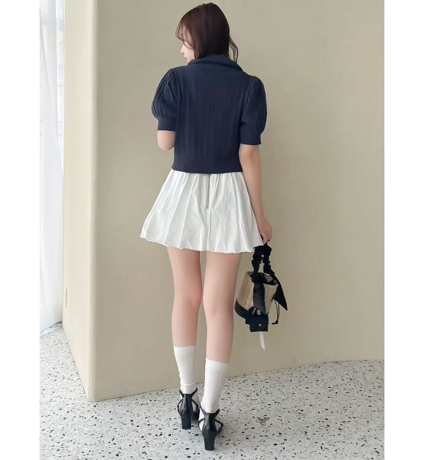 dazzlin「【POLO BCSコラボ/再生産】ポロカーデニットトップス」|ニット・セーター|