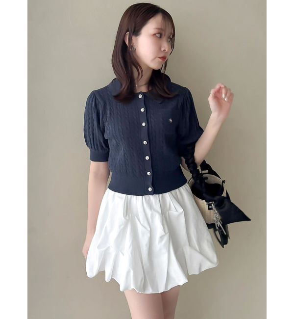 dazzlin「【POLO BCSコラボ/再生産】ポロカーデニットトップス」|ニット・セーター|