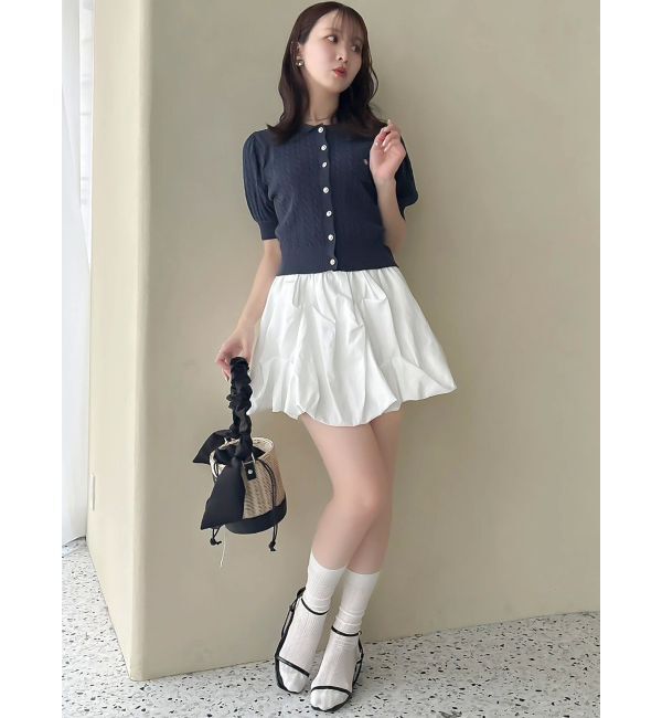 dazzlin「【POLO BCSコラボ/再生産】ポロカーデニットトップス」|ニット・セーター|