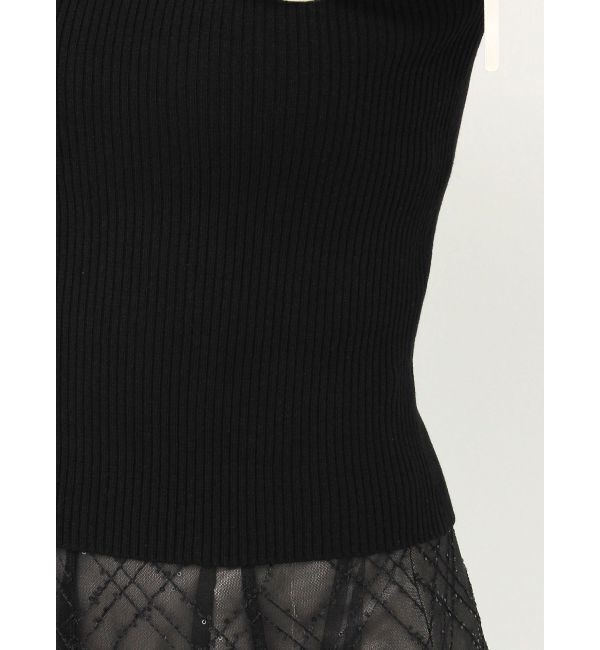 dazzlin「アームリボンリブプルオーバー」|ニット・セーター|