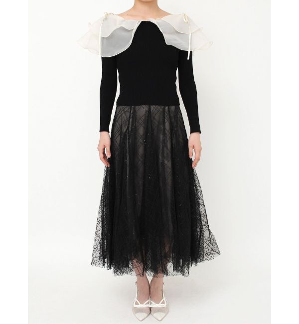 dazzlin「アームリボンリブプルオーバー」|ニット・セーター|