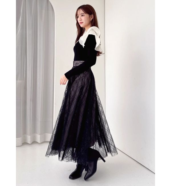 dazzlin「アームリボンリブプルオーバー」|ニット・セーター|