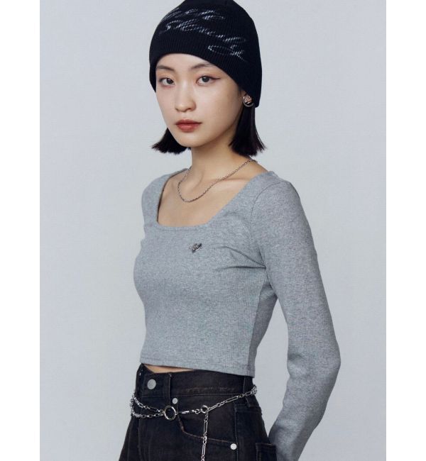 EMODA「クロスクロップフィットトップ」|Tシャツ・カットソー|