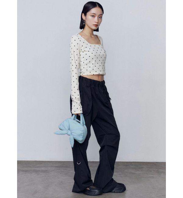 EMODA「クロスクロップフィットトップ」|Tシャツ・カットソー|