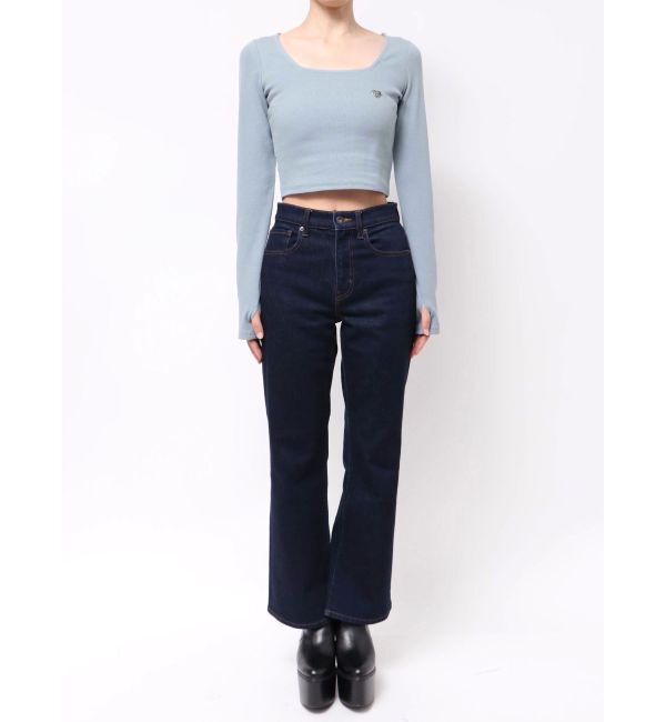 EMODA「クロスクロップフィットトップ」|Tシャツ・カットソー|