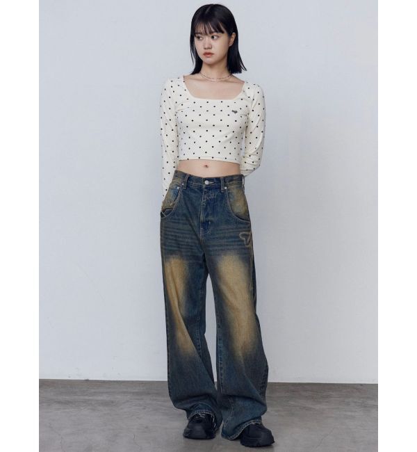 EMODA「クロスクロップフィットトップ」|Tシャツ・カットソー|