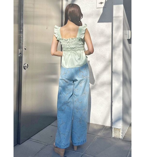 MERCURYDUO「リボンプリントデニムパンツ」|その他|