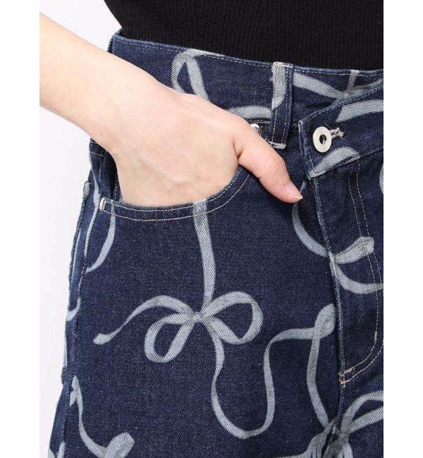 MERCURYDUO「リボンプリントデニムパンツ」|その他|