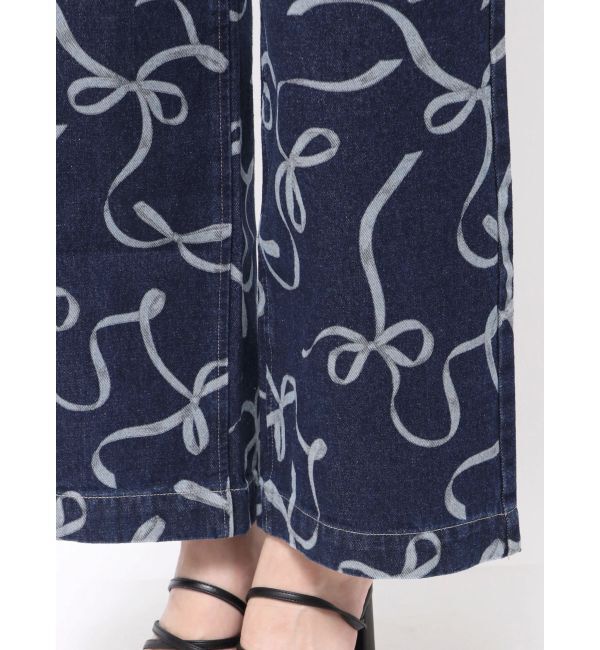 MERCURYDUO「リボンプリントデニムパンツ」|その他|