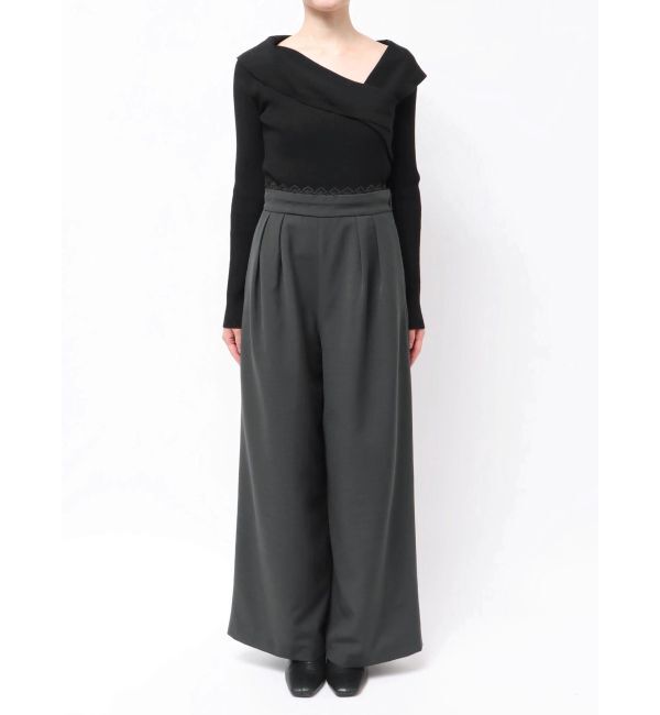 MERCURYDUO「レースレイヤードタックパンツ」|その他|