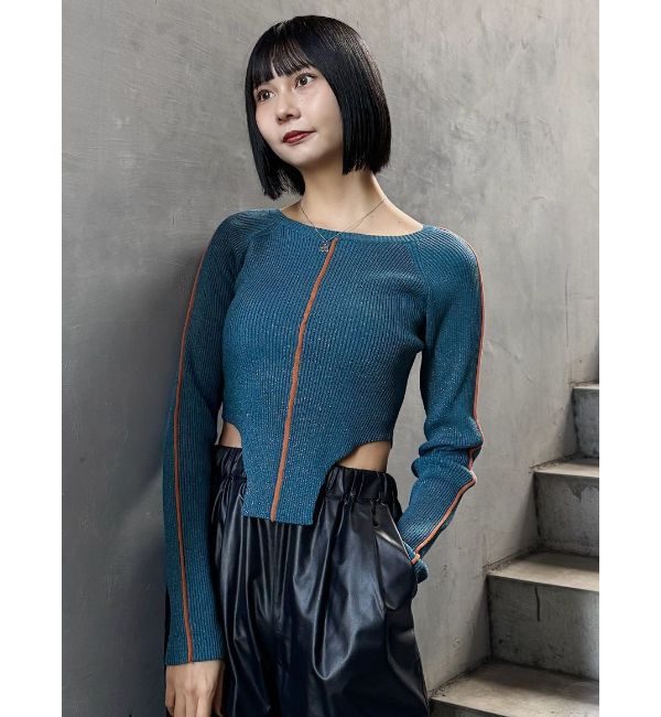 MURUA「レオタードラインラメニット」|ニット・セーター|