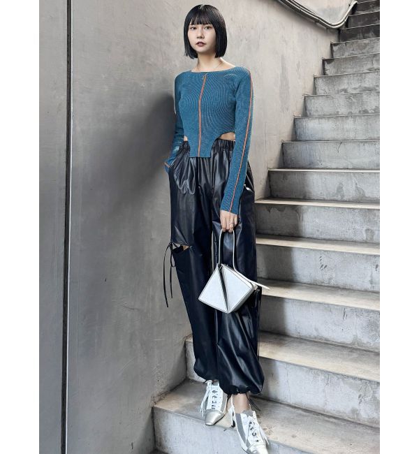 MURUA「レオタードラインラメニット」|ニット・セーター|