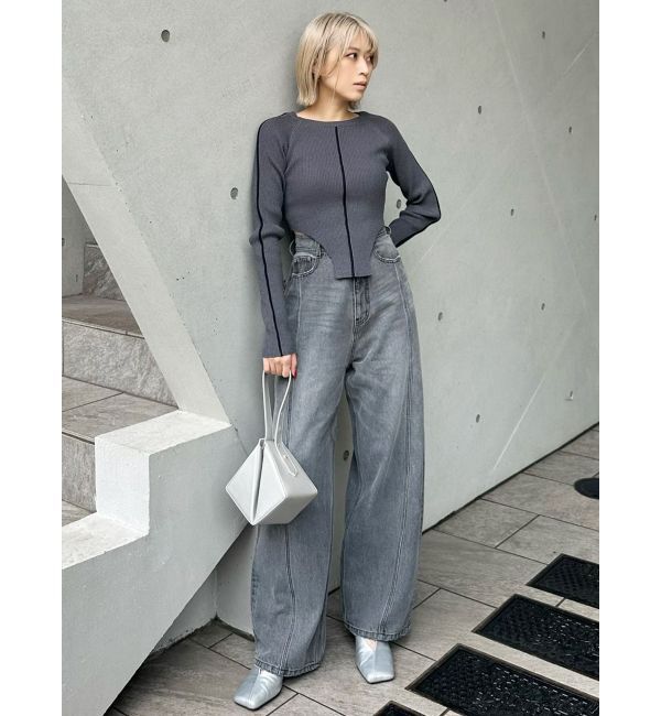 MURUA「レオタードラインラメニット」|ニット・セーター|