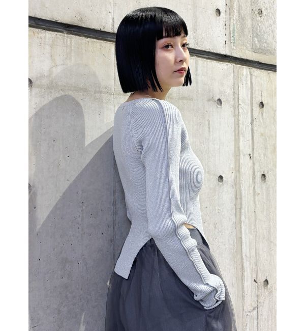 MURUA「レオタードラインラメニット」|ニット・セーター|