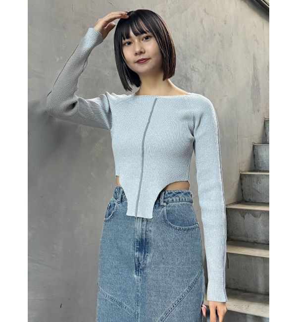 MURUA「レオタードラインラメニット」|ニット・セーター|