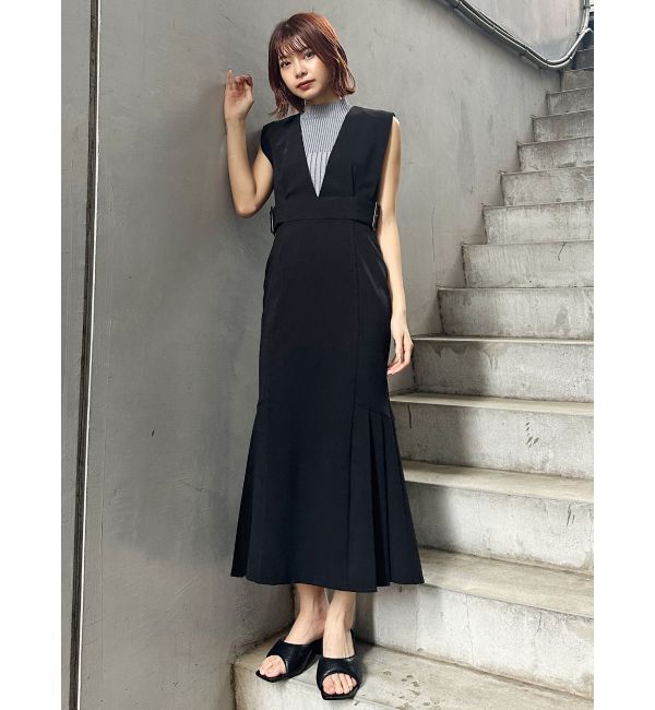 MURUA「サイドタックジャンパースカート」|ワンピース|