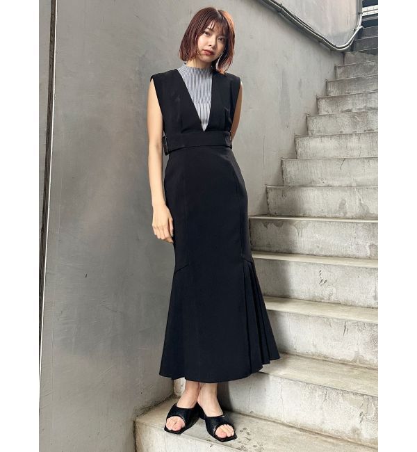 MURUA「サイドタックジャンパースカート」|ワンピース|