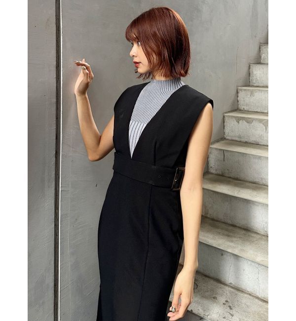 MURUA「サイドタックジャンパースカート」|ワンピース|