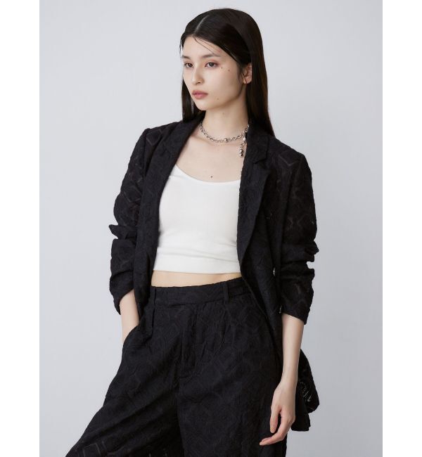 MURUA「レースシアージャケット【セットアップ着用可】【WEB限定】」|テーラードジャケット|